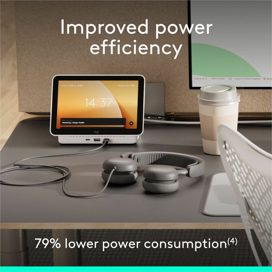 Logitech Zone Wired 2 for Business - Noise-Canceling Headset with Adaptive Hybrid ANC, Zoom & Google Certified, USB-C with USB-A adapter - Graphite