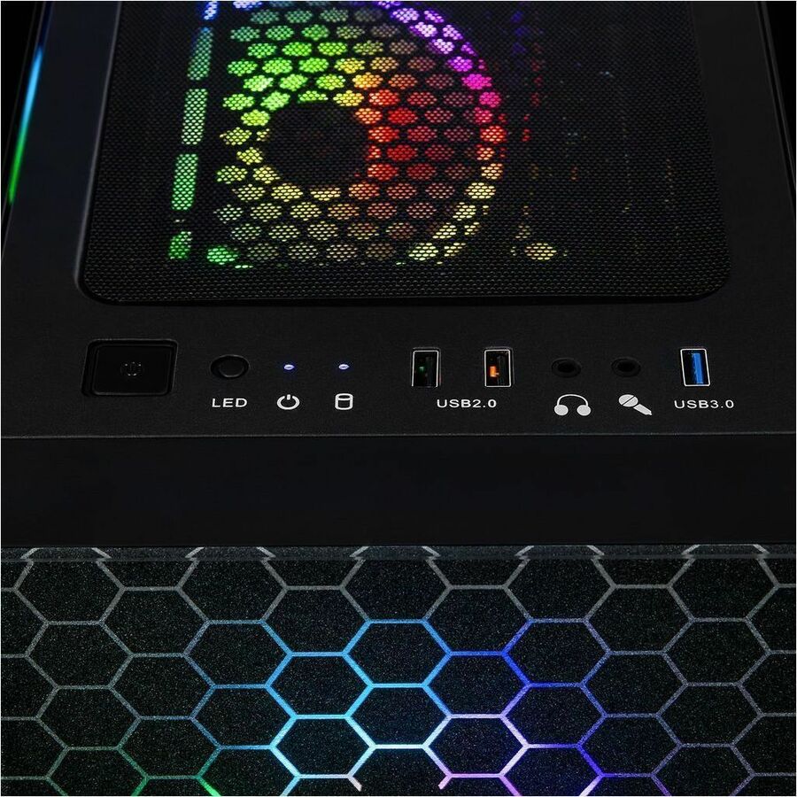 CLX SET TGMSETIGE4901BM Gaming Desktop Computer - AMD Ryzen 5 8600G - 16 GB - 500 GB PCI Express NVMe SSD - Mini-tower - Black