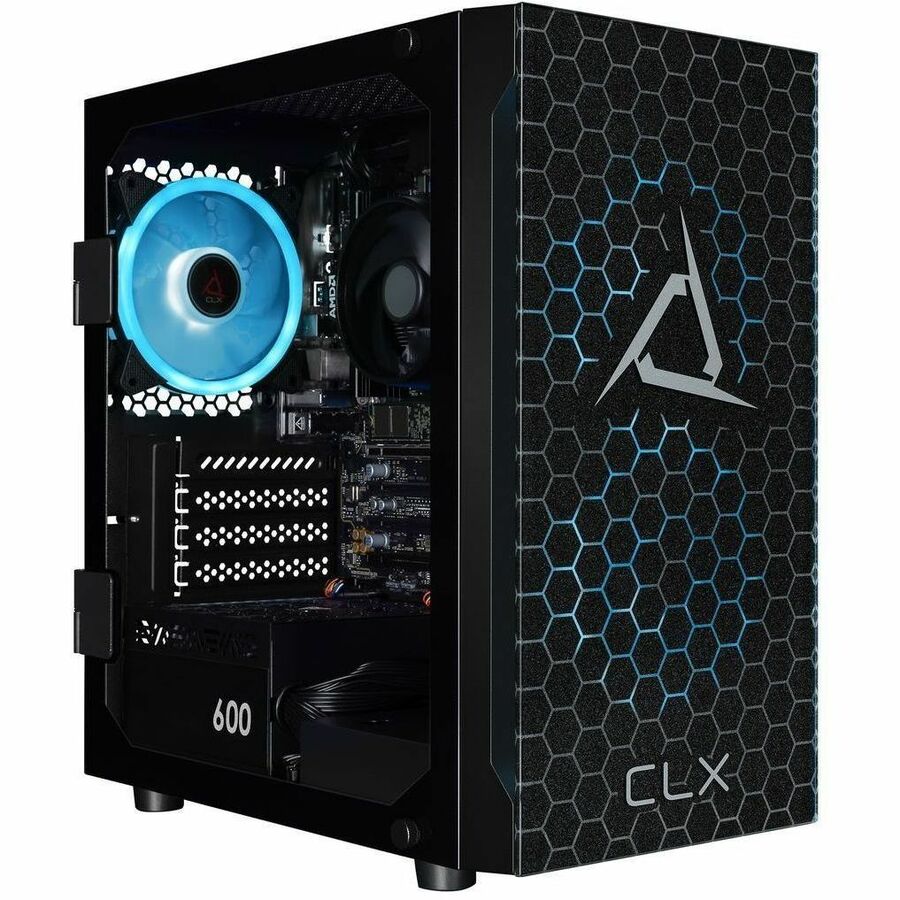 CLX SET TGMSETIGE4901BM Gaming Desktop Computer - AMD Ryzen 5 8600G - 16 GB - 500 GB PCI Express NVMe SSD - Mini-tower - Black