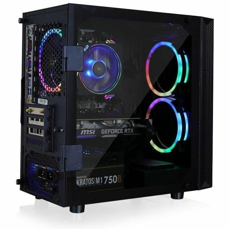 CLX SET TGMSETIGE4901BM Gaming Desktop Computer - AMD Ryzen 5 8600G - 16 GB - 500 GB PCI Express NVMe SSD - Mini-tower - Black