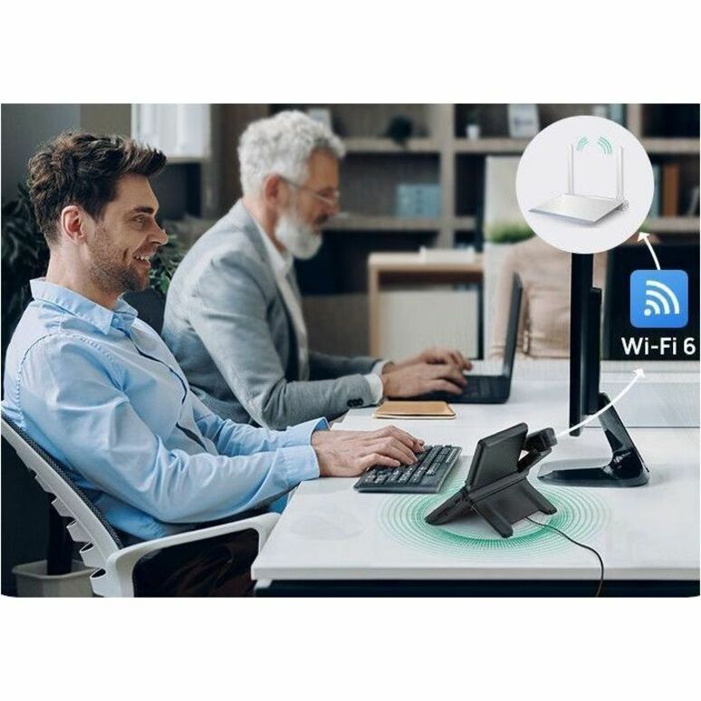 Yealink SIP-T87W IP Phone - Corded - Corded/Cordless - Wi-Fi, Bluetooth, DECT - Wall Mountable, Desktop - Classic Gray