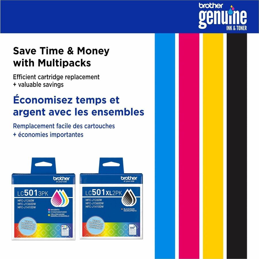 Brother Original High Yield Inkjet Ink Cartridge - Multi-pack - Cyan, Magenta, Yellow - 1 Each