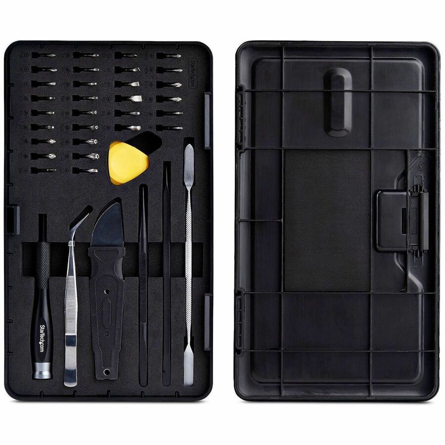 StarTech.com 40-Piece Computer Repair Toolkit for Laptop/PC/Electronics/Phone, 30-Bit Precision Screwdriver Set, Magnetic Tray/Pry Tools