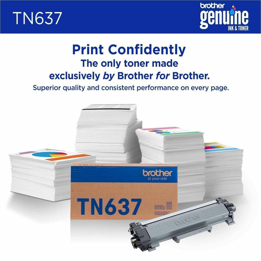Brother TN637Y Original Ultra High Yield Laser Toner Cartridge - Yellow Pack