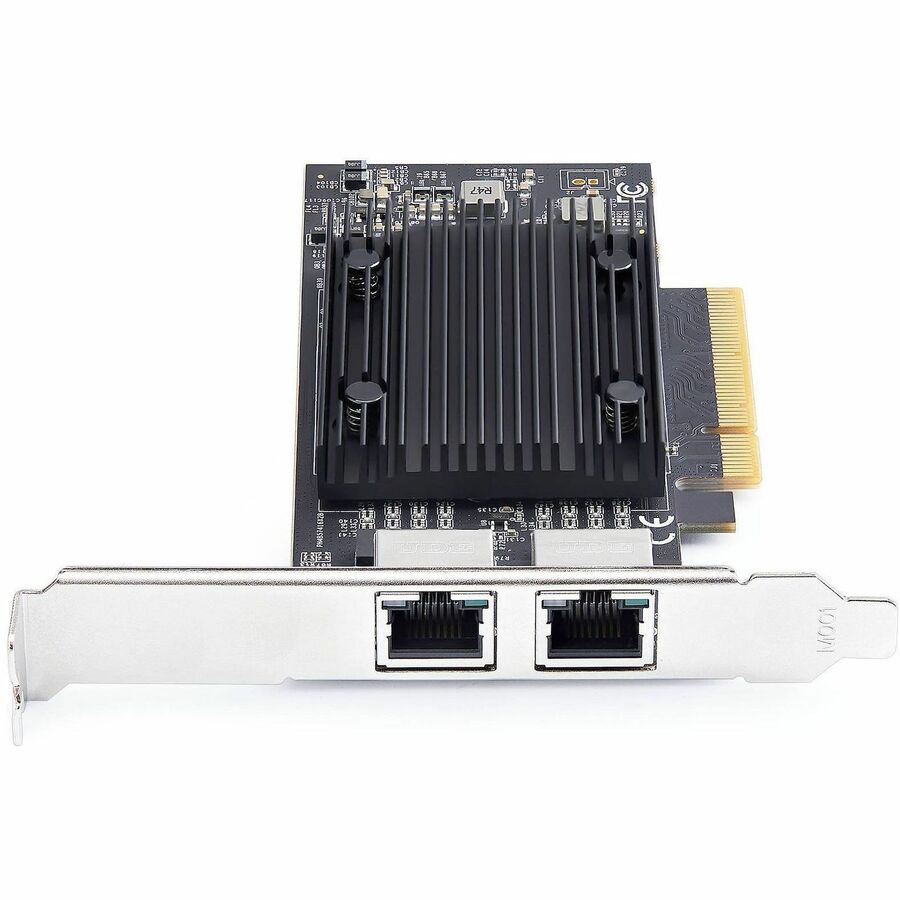 StarTech.com 2-Port PCIe 10Gb Ethernet Network Card, Dual RJ45 10GBase-T/Gigabit, Broadcom BCM57416 Chipset, NIC Card, Windows & Linux