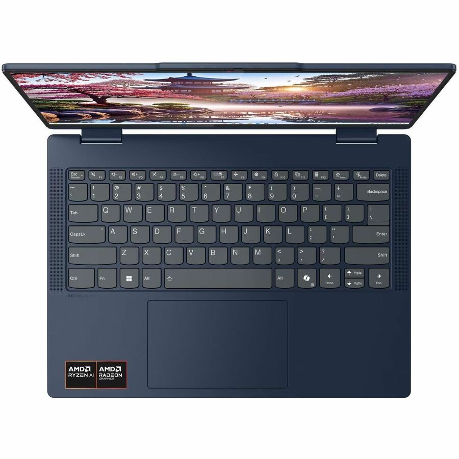 Lenovo IdeaPad 5 14AKP10 83KT002QUS 14" Touchscreen Convertible Copilot+ PC 2 in 1 Notebook - WUXGA - 60 Hz - AMD Ryzen AI 5 340 - 16 GB - 1 TB SSD - English Keyboard - Cosmic Blue