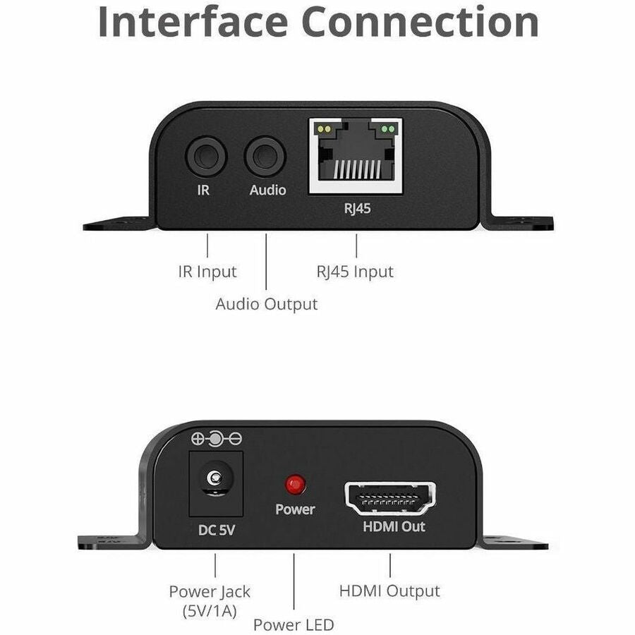SIIG HDMI Over IP Extender with IR - 492ft (150m) - Receiver - 1080p- IR - One-to-Many