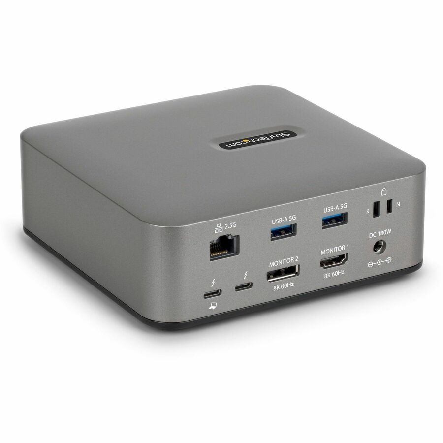 StarTech.com Thunderbolt 5 Docking Station, DP/HDMI, Triple Monitor Dock up to 4K 144Hz or Dual 8K 60Hz, 5x USB Ports/140W Laptop Charging