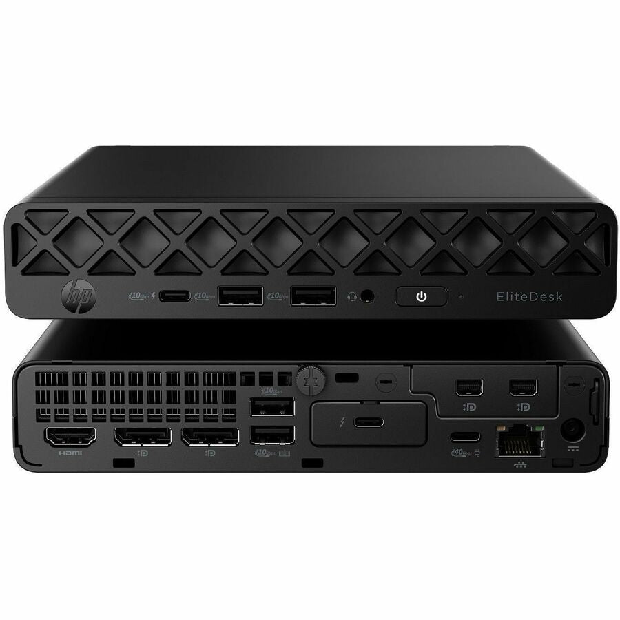 HP EliteDesk 8 G1a Desktop Computer - AMD Ryzen 5 220 - 16 GB - 512 GB PCI Express NVMe 4.0 x4 SSD - Mini PC - Jack Black