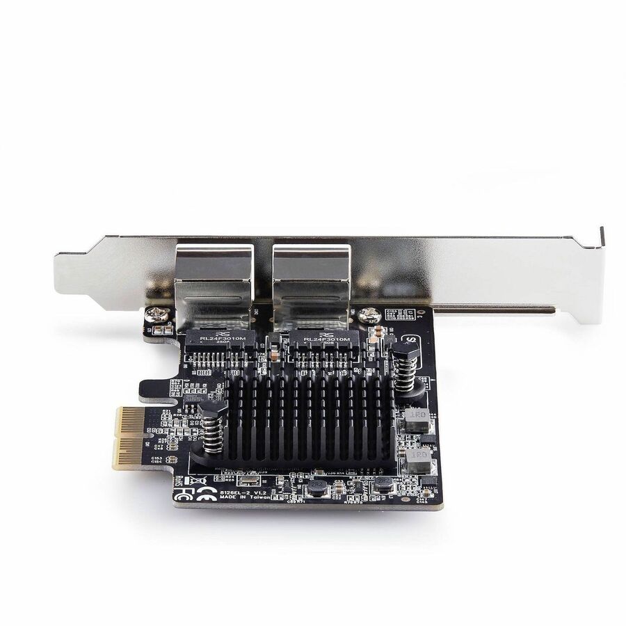 StarTech.com 2-Port 5G Gigabit PCIe Network Adapter Card, 5G/2.5G/1G/100M/10M, PCI Express NIC, Realtek RTL8126, Windows & Linux, TAA