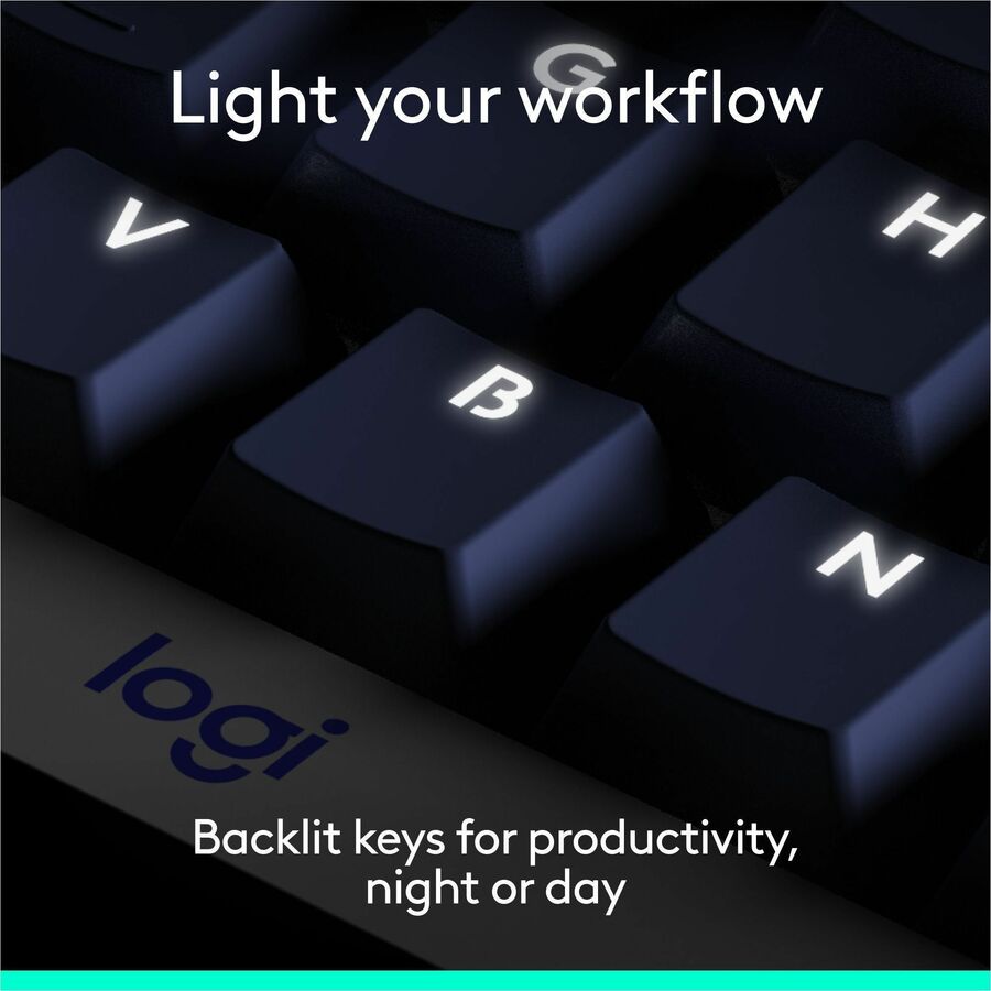 Logitech Alto Keys K98M Wireless Mechanical Keyboard, Customizable Keyboard with Vibration Absorbing Gasket, Backlit Keys, Graphite