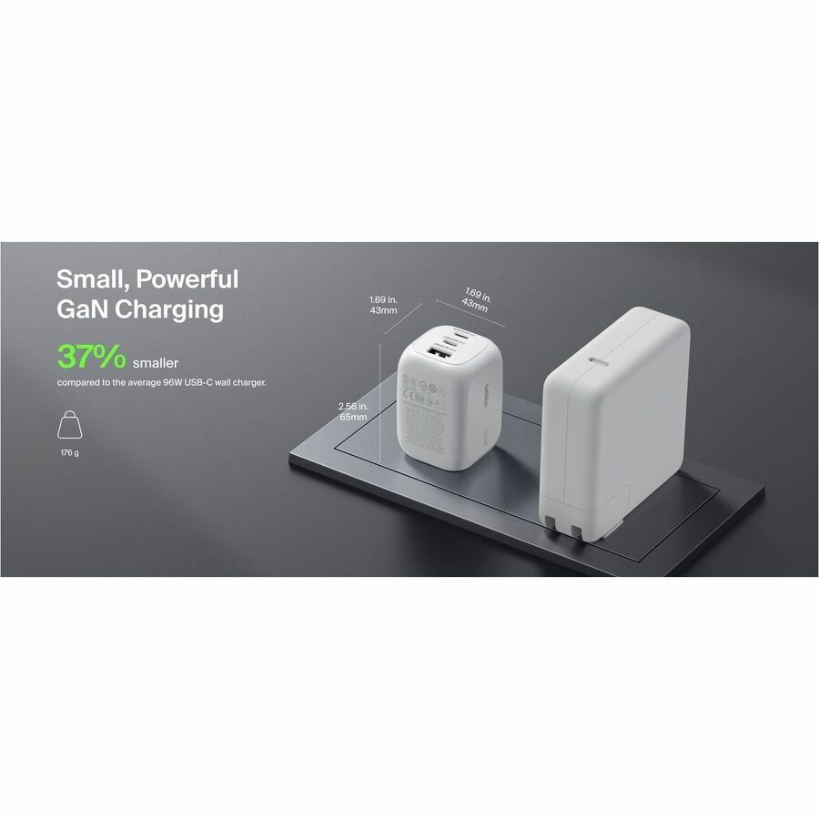 Belkin BoostCharge Pro 3-Port GaN Wall Charger 100W