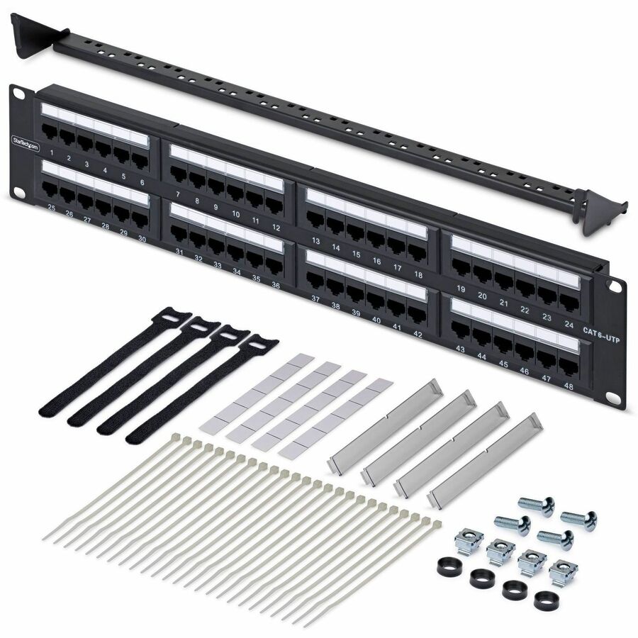 48 Port 2U Cat6 Patch Panel