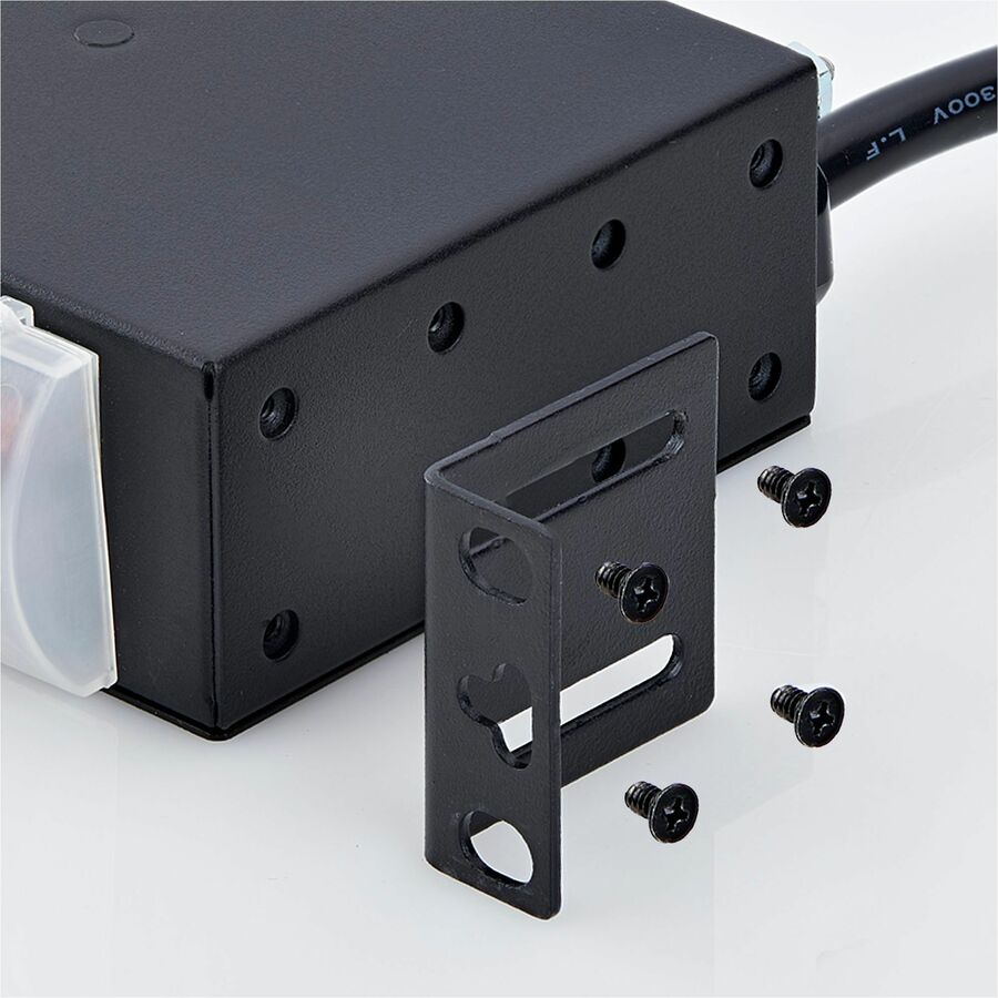 StarTech.com 13-Outlet Rackmount PDU, 1U Server Power Strip, 1x Front and 12x Rear Ports, Mounted Power Distribution Unit for 19in Racks