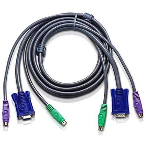 4FT SLIM PS2 KVM CABLE VGA/PS2