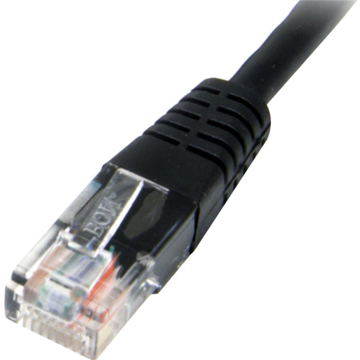 StarTech.com 25 ft Black Molded Cat5e UTP Patch Cable