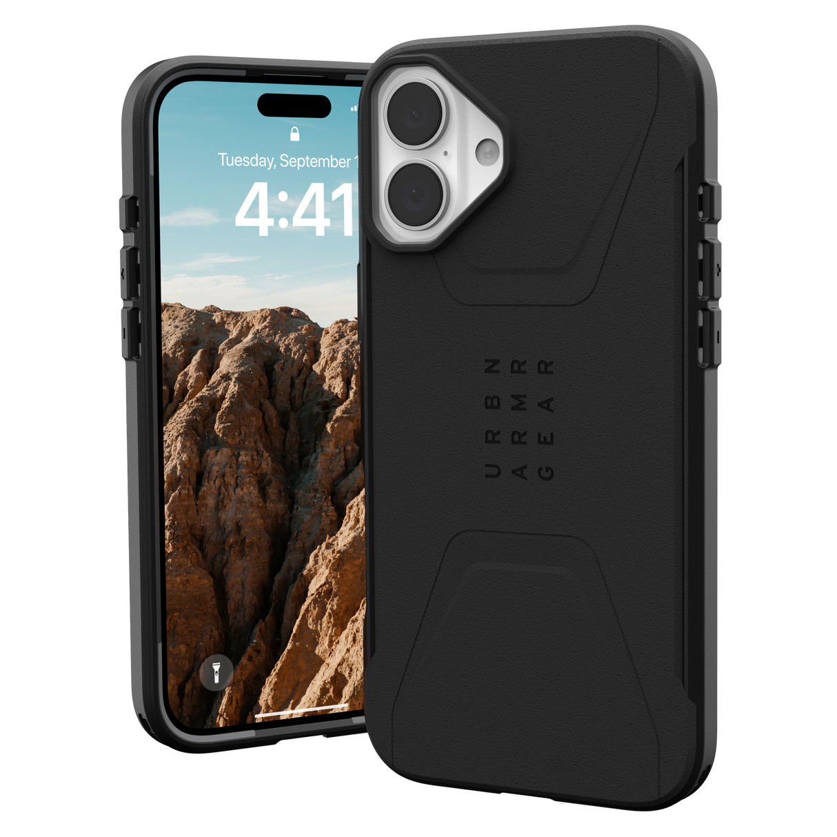 Urban Armor Gear Uag - Civilian Magsafe Case For Apple Iphone 16 Plus - Black