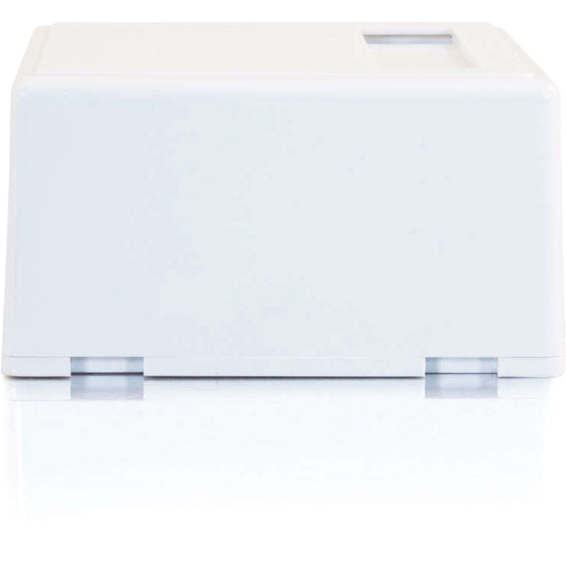 C2G 2-Port Keystone Jack Surface Mount Box - White