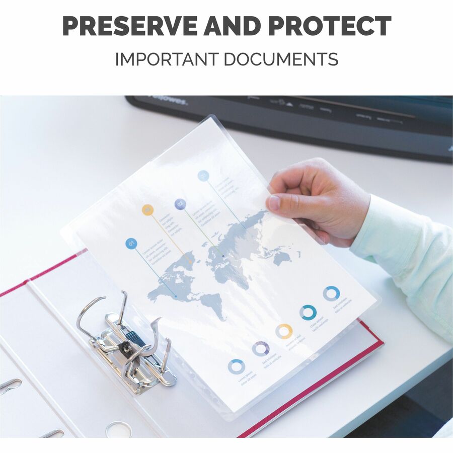 Fellowes Glossy Pouch - Legal, 3 mil, 50 pack