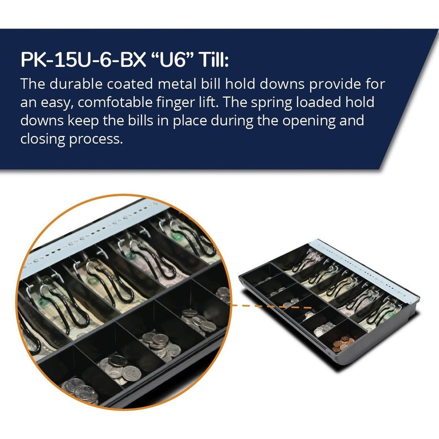 apg® Cash Drawer PK-15U-6-BX Universal Till