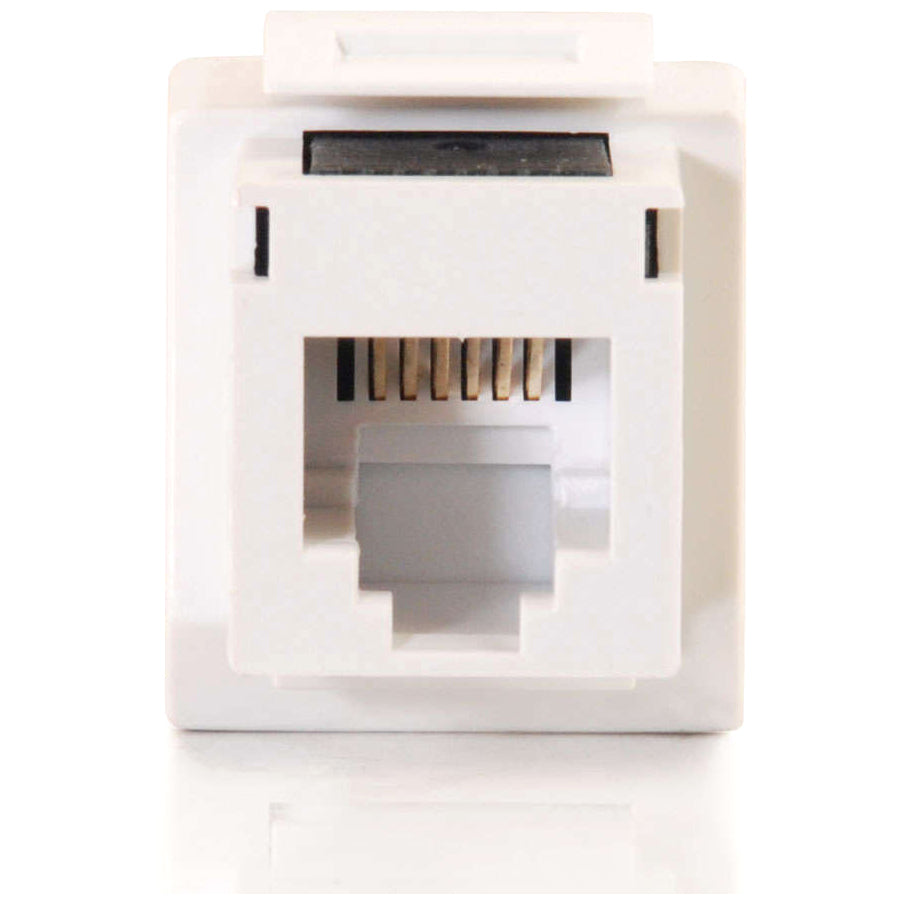 C2G Cat3 RJ11/RJ12 Keystone Jack - White