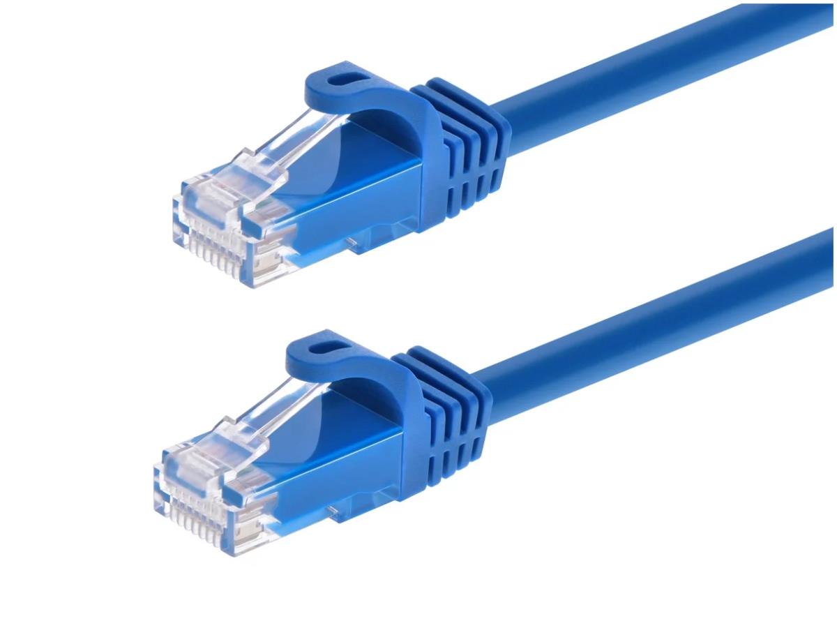 Monoprice FLEXboot Series Cat6 24AWG UTP Ethernet Network Patch Cable, 10ft Blue