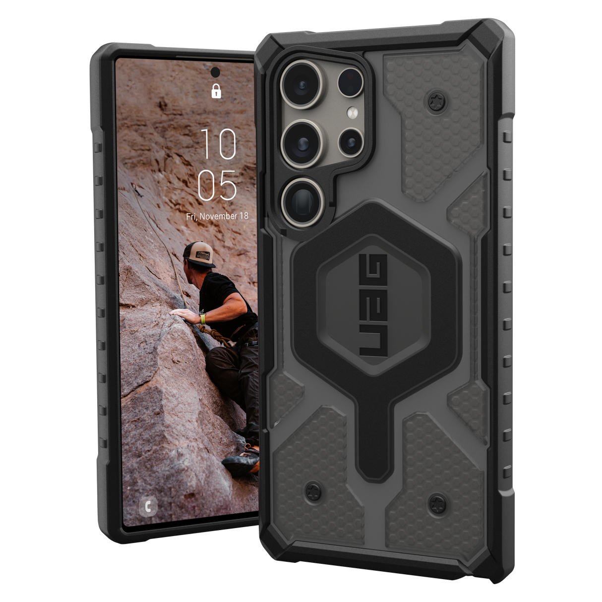 Urban Armor Gear Uag - Pathfinder Clear Case For Samsung Galaxy S24 Ultra - Ash