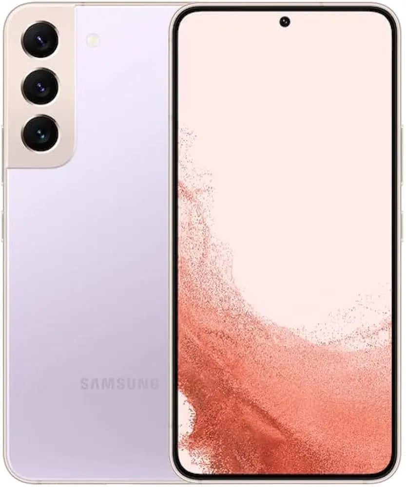 Samsung Galaxy S22 5G Unlocked, Display: 6.10" Dynamic AMOLED 2X, 120Hz, HDR10+, 1300 nits (peak), 1080x2340px resolution, 19.5:9 aspect ratio, 425ppi; Always-on display Samsung