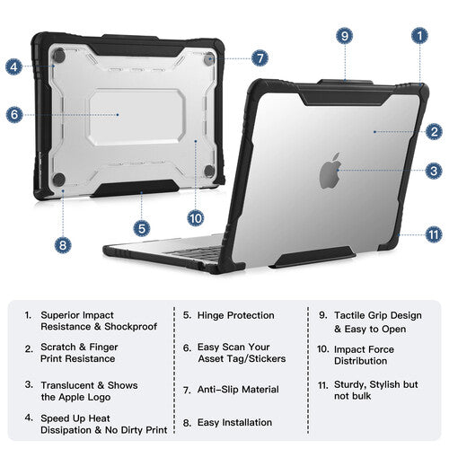 TechProtect MACBOOK Air 13" M1/M2 CASE CLEAR