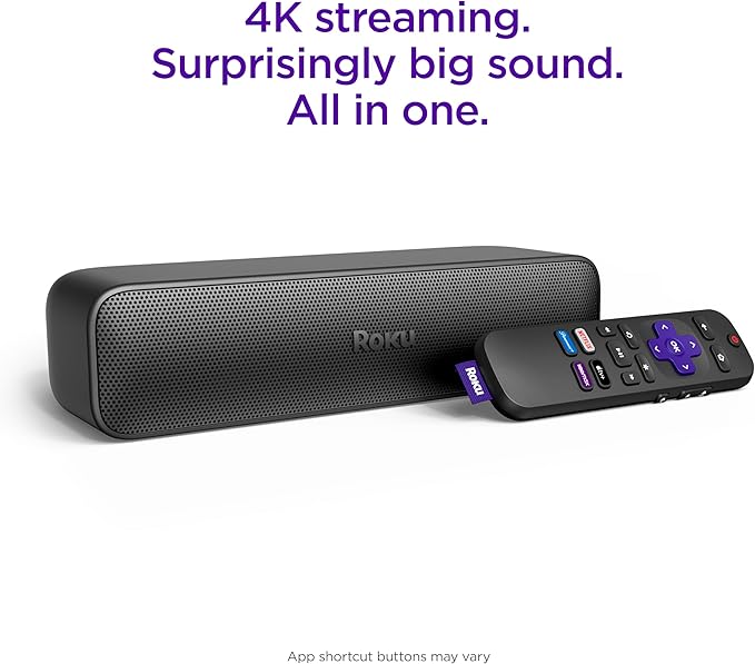 Roku Streambar SE, View 14 days of cloud recordings and smart detection for people, 4.34 oz, IP67, Required: Wi-Fi 2.4GHz, White