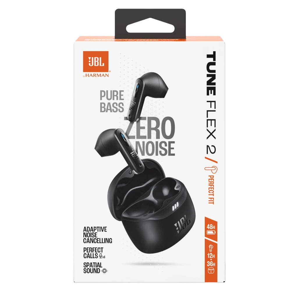 Jbl - Tune Flex 2 True Wireless In Ear Noise Cancelling Bluetooth Headphones - Black