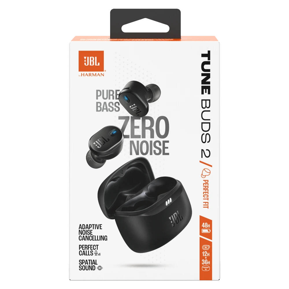 Jbl - Tune Buds 2 - Auriculares intraaurales inalámbricos con Bluetooth y cancelación de ruido - Negro