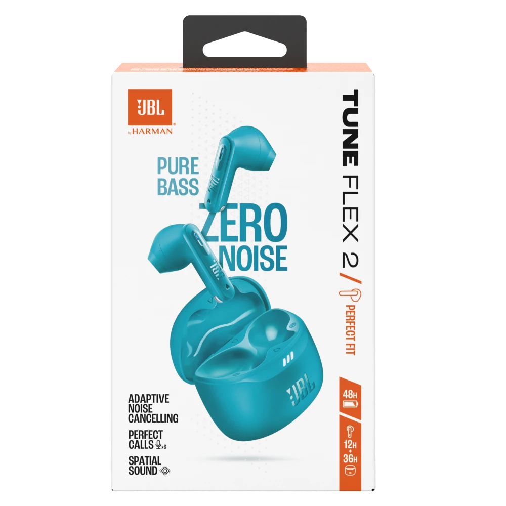 Jbl - Tune Flex 2 True Wireless In Ear Noise Cancelling Bluetooth Headphones - Turquoise