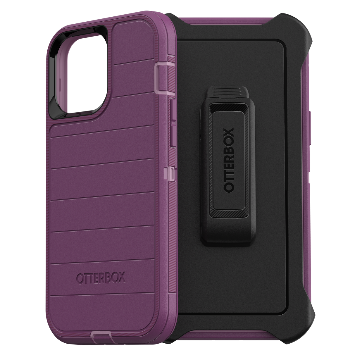 Otterbox - Defender Pro Case For Apple Iphone 13 Pro Max / 12 Pro Max - Happy Purple