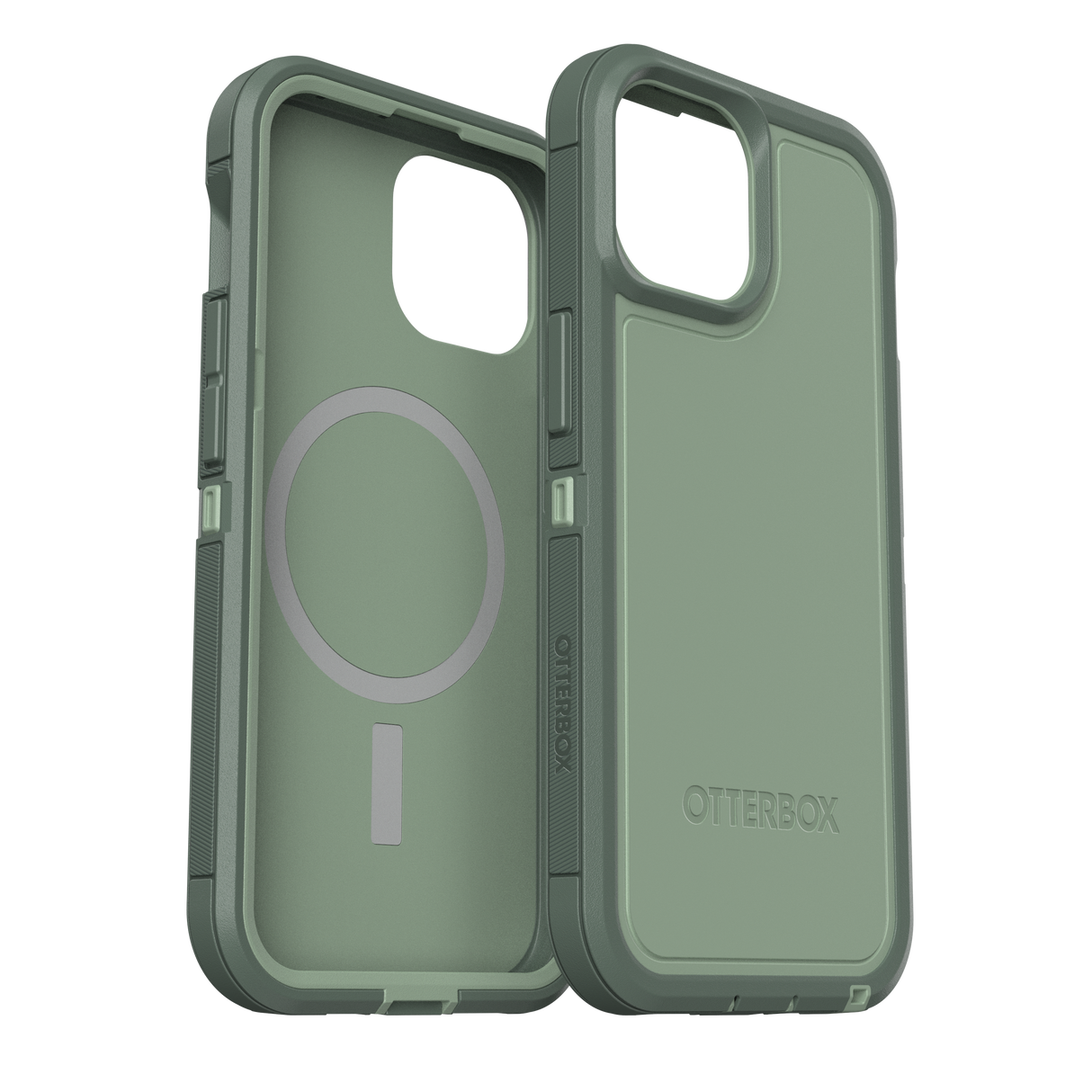 Otterbox - Defender Pro Xt Magsafe Case For Apple Iphone 15 / Iphone 14 / Iphone 13 / Iphone 16e - Emerald Isle