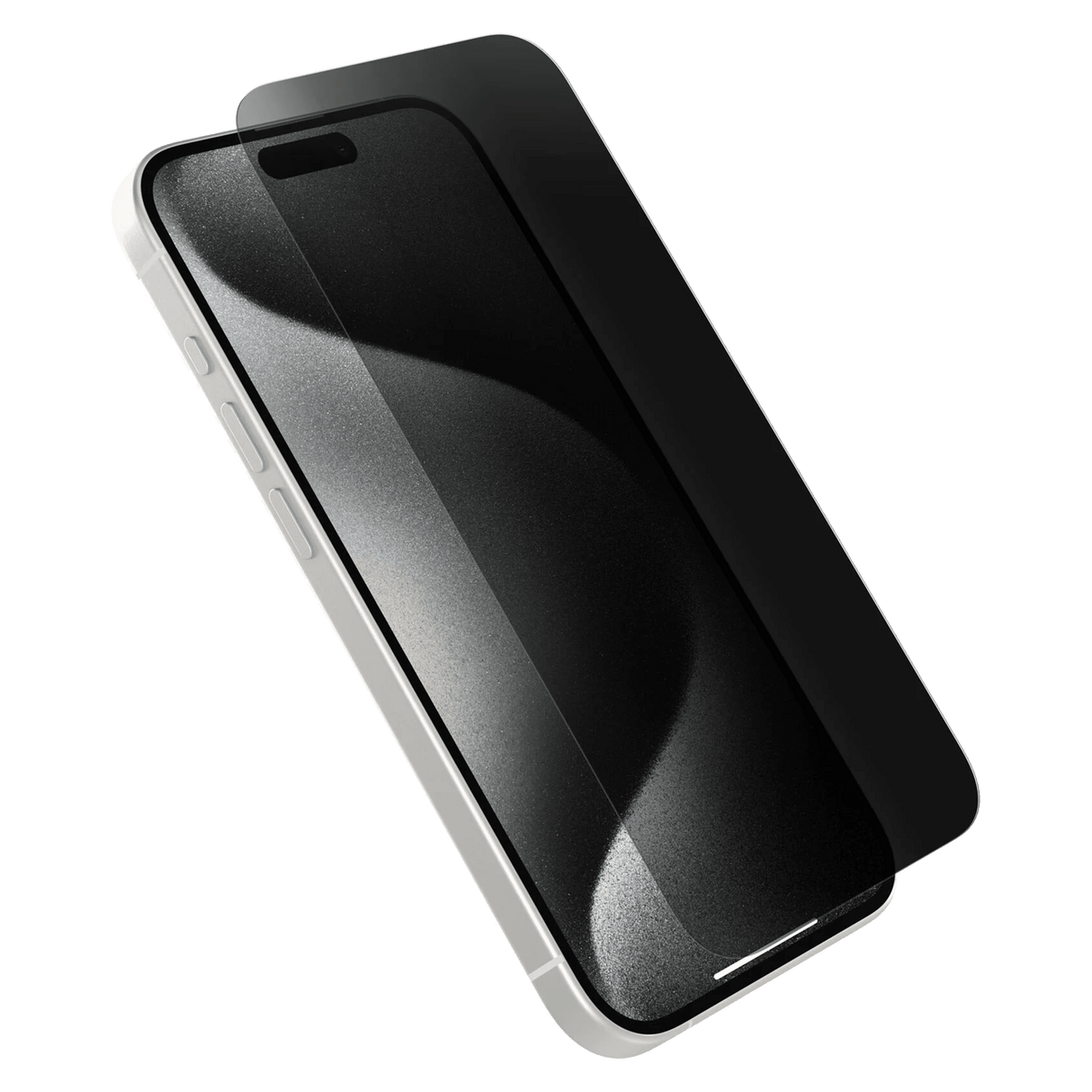 Otterbox - Premium Pro Glass Antimicrobial Privacy Screen Protector For Apple Iphone 15 Pro - Clear