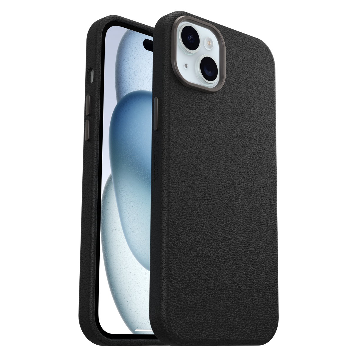 Otterbox - Symmetry Cactus Leather Case For Apple Iphone 15 Plus - Noir Ash