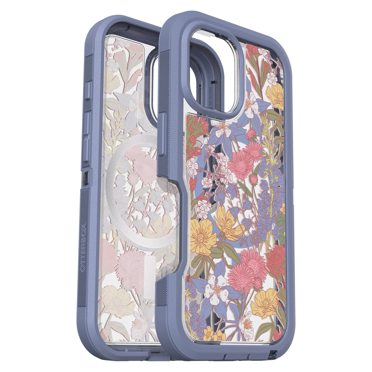 Otterbox - Defender Pro Xt Clear Magsafe Case For Apple Iphone 16 - Co Wildflowers