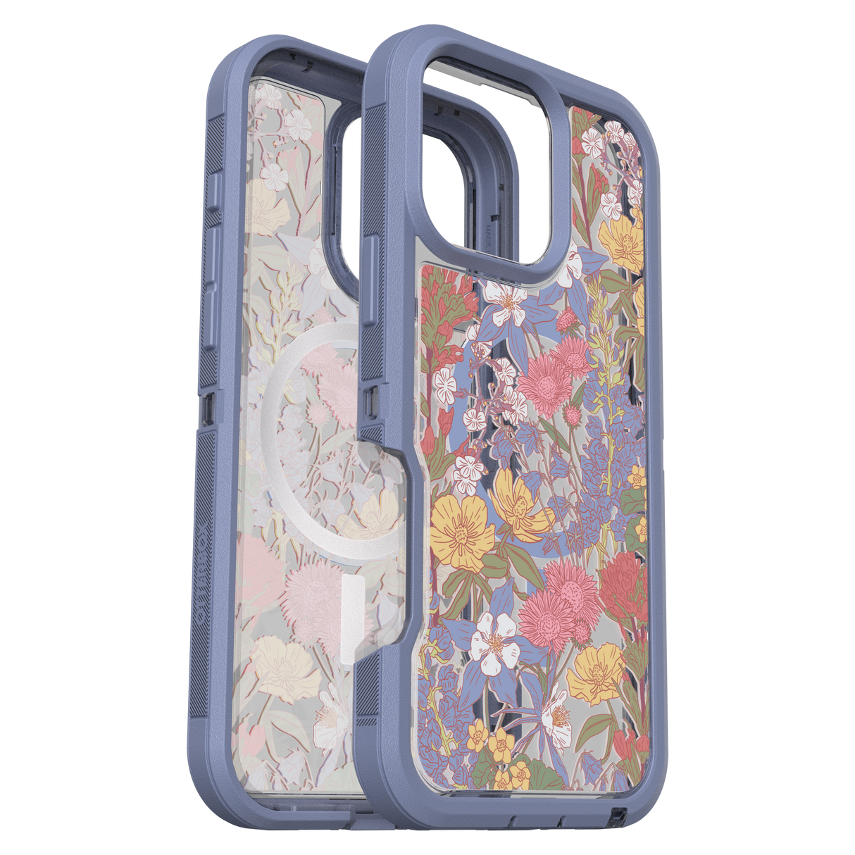 Otterbox - Defender Pro Xt Clear Magsafe Case For Apple Iphone 16 Pro Max - Co Wildflowers