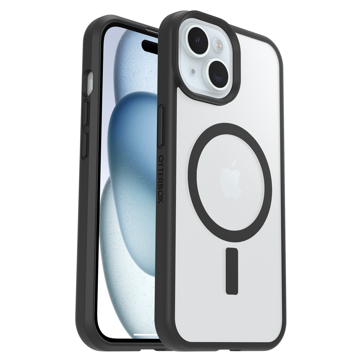 Otterbox - React Magsafe Case For Apple Iphone 15 / Iphone 16e - Black Crystal