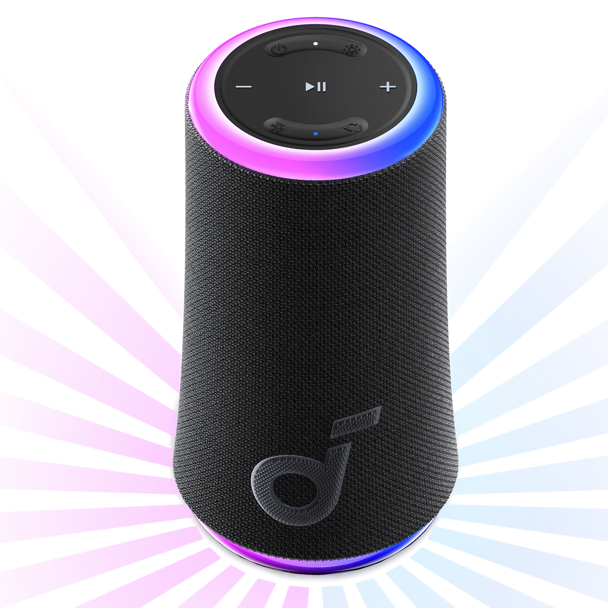 Soundcore - Glow Portable Bluetooth Speaker - Black