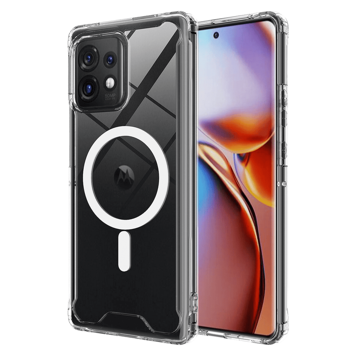 Ampd - Tpu / Acrylic Crystal Clear Case For Motorola Moto Edge Plus 2023 - Clear