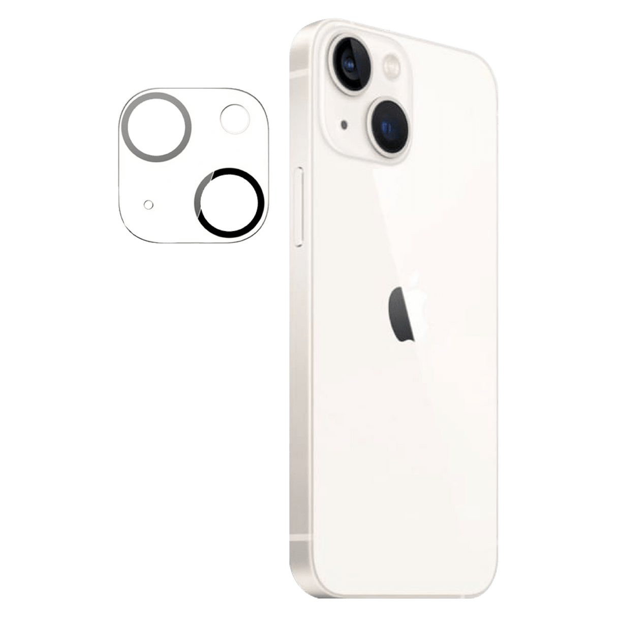 Ampd - Laser Cut Rear Camera Tempered Glass Screen Protector For Apple Iphone 13 - Clear