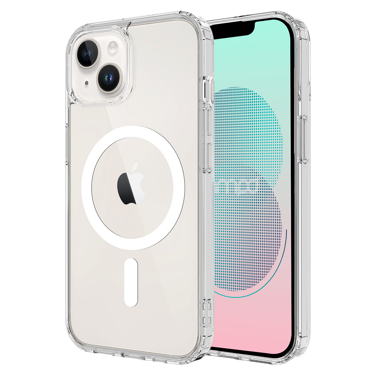 Ampd - Tpu / Acrylic Crystal Clear Magsafe Case For Apple Iphone 13 - Clear