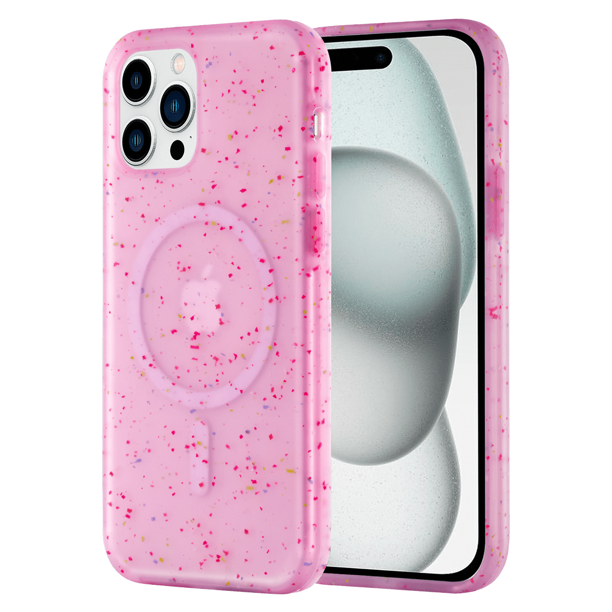 Ampd - Jelly Confetti Soft Shell Magsafe Case For Apple Iphone 15 Pro Max - Purple