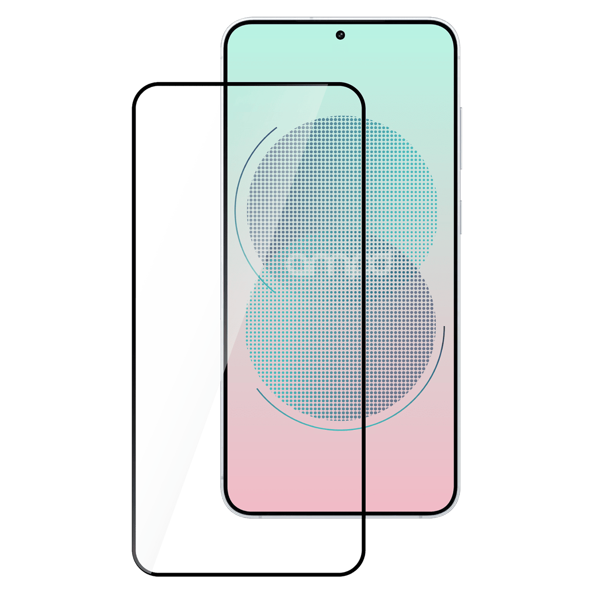 Ampd - 3d Full Faced Impact Flex Glass Screen Protector For Samsung Galaxy S25 Plus - Clear