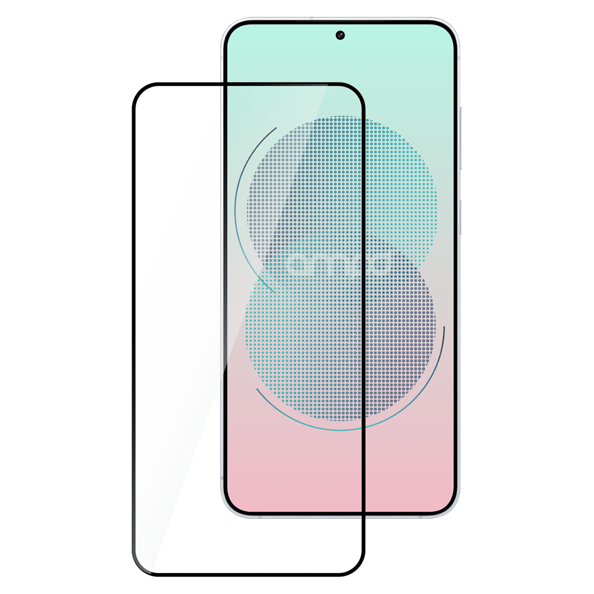 Ampd - 3d Full Faced Impact Flex Glass Screen Protector For Samsung Galaxy S25 - Clear