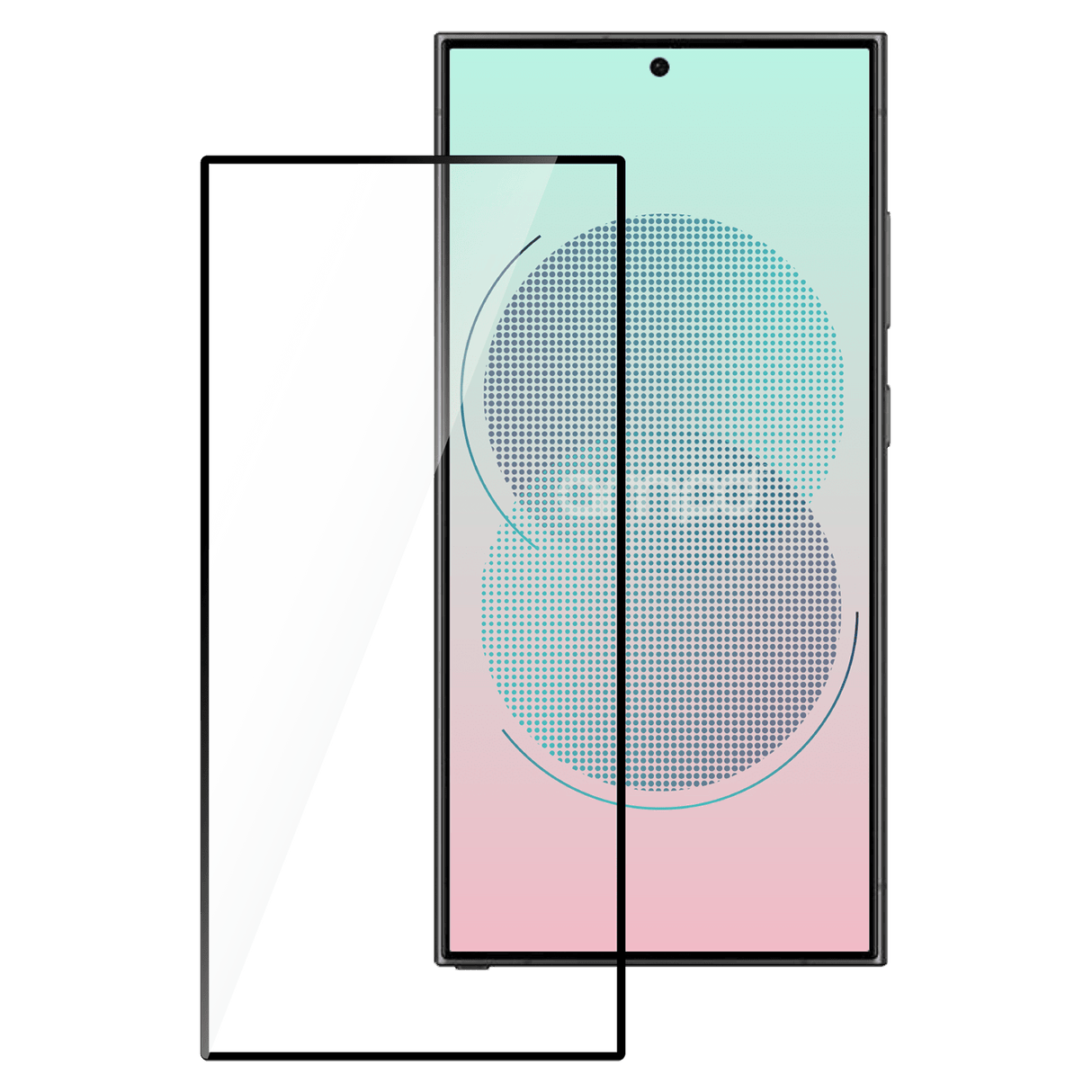 Ampd - 3d Full Faced Impact Flex Glass Screen Protector For Samsung Galaxy S25 Ultra - Clear