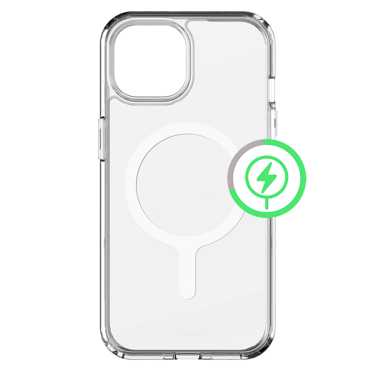 Avana - Ice Magsafe Case For Apple Iphone 15 / Iphone 14 / Iphone 13 / Iphone 16e - Clear