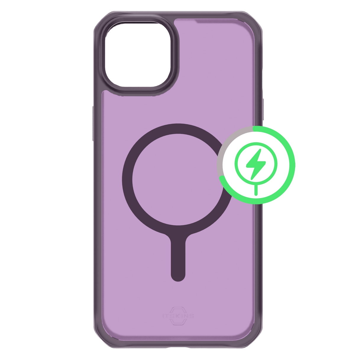 Itskins - Hybridr Frost Magsafe Case For Apple Iphone 15 Plus / Iphone 14 Plus - Deep Purple